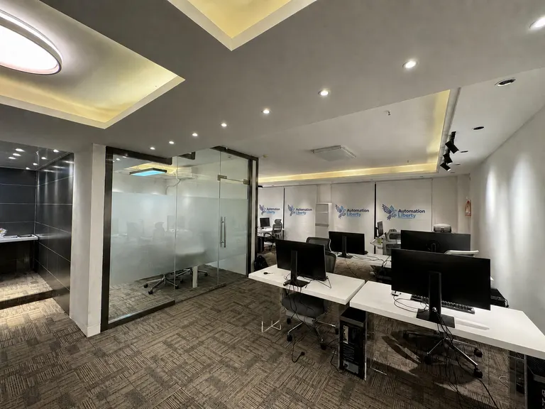 Our Bangkok office — workstations and meeting space