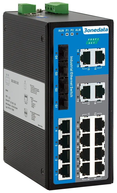 3onedata IES6200-PN-16T4GS-2P48 Industrial Gateways